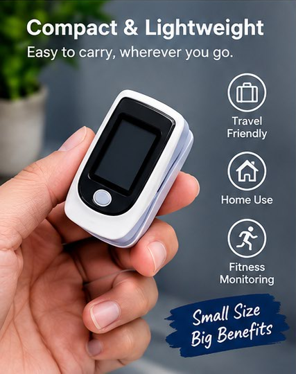 Fingertip Pulse Oximeter – Digital Blood Oxygen & Pulse Rate Monitor