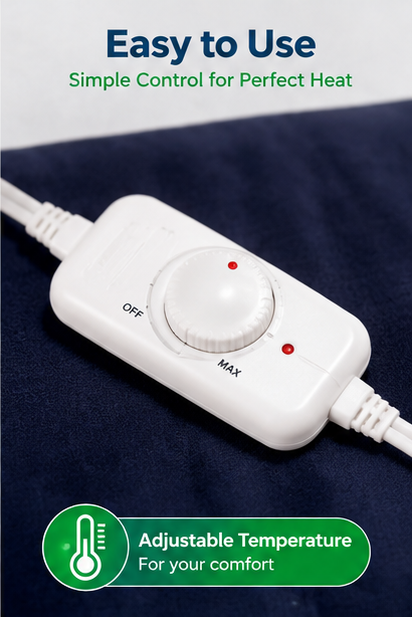 Besmed BE-240 King Size Heating Pad 12 x 24 Inch Electric Heat Pad Taiwan