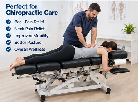 Professional Adjustable Chiropractic Treatment Bed – Multi-Section