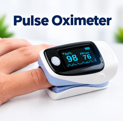 Fingertip Pulse Oximeter – Digital Blood Oxygen & Pulse Rate Monitor