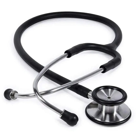 Professional Dual Head Stethoscope – Black & Silver